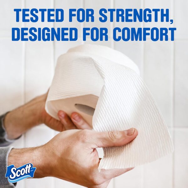 Scott ComfortPlus Toilet Paper, 12 Double Rolls, 231 Sheets per Roll, Septic-Safe, 1-Ply Toilet Tissue - Image 4